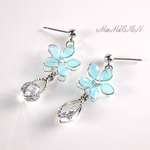 ～Light blue～シンデレラ　ピアス・イヤリング　空色