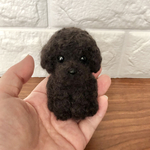 ちびころ お座りプードルちゃん 羊毛フェルト
