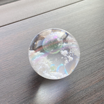 雲レジン玉　虹　オーロラ