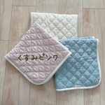 ベビーキルト（くすみピンク）　マット＆ブランケット