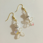 パールとフラワーのピアス♡