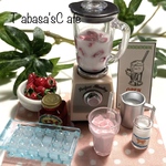 再販　hand made ミニチュア　ドールハウス　お家でいちごジュース　②