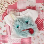 ブライス☆リカちゃん☆アウトフィット☆もじゃもじゃくんのゆるっとTシャツ