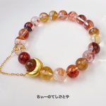 🆕デザイン変更で再販！秋の元気色✳︎オーロラクォーツブレスレット☆*:.｡. o