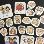 セリフ付 ベビーアルバムシール（女の子）