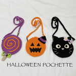 送料無料＊手編みのハロウィンポシェット