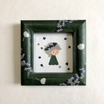 小さな絵「おはな.舞う.舞う」(黒)