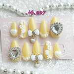 ☆kirari-nail☆ No.227 推しネイル黄色