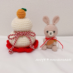 送料無料＊2023.卯年＊鏡餅とうさぎさんの編みぐるみSet