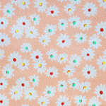 USAファブリック　Nana Mae VI Medium Daisies Peach