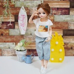 s-l81523様専用☆vol.19リカちゃん服上下お洋服+ピアスセット