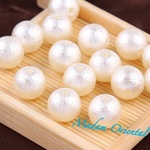 送料無料！【12mm貫通穴】再販 上質♡コットンパール風♡12mm♡20個セット♡貫通穴♡