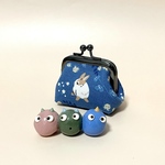 うさぎさんの豆がま口②　ミニがま口　小銭入れ　がま口