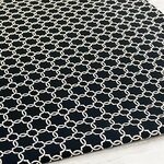 110×50 生地 布 モロッカン2 綿オックス ブラック コットン100% 50cm単位販売 商用利用可 タイル柄 おしゃれ 入園入学準備 かわいい ヌノズキ 布好き