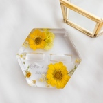 🎈黄色の花たち　ガラスケース　レジン　リングピロー