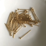 20mmボールピン　サージカルステンレス316　約50本　ゴールドカラー