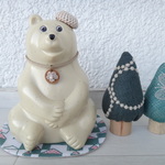 しろくま貯金箱　ミナペルホネン　ヒュッテ　ちょうちょ　タンバリン　マット＆ツリー　ハンドメイド