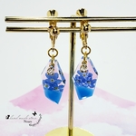 ～忘れな草～　ドライフラワーレジンピアス(金具変更可)