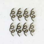 Clear Black Spiral Pendant Tops