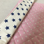 《再販》水筒肩紐ベルトカバー/リバーシブル/ピンクドット×スター