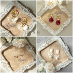 新作ピアス4点セット*お花③* 1,500円(2,300円相当) 【送料無料】単品販売可能 バラ売りOK