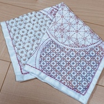 刺し子ふきん　寄せ模様Ⅱ