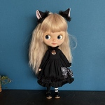 34　黒猫セット　ブライスアウトフィット