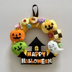 フェルトのハロウィンリース