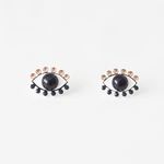 Medama Pierces / Earrings(S) -black-