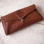 長財布 「series-envelope」ブラウン