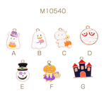 M10540-D  18個  ハロウィンチャーム エポチャーム ゴールド  3X（6ヶ）