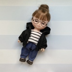 No.513¨̮♡︎ソランちゃん 服¨̮♡︎ ボリュームスリーブ マウンテンパーカー¨̮♡︎黒