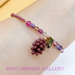 🍇実りの秋　巨峰　葡萄　ブレスレット🍇　　#minne_new 