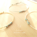 Natural stone anklet 
