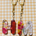 ［お客様専用］レジンイニシャルキーホルダー　チャーム　【H】【M】金具ノーマル
