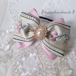 シックで大人可愛い刺繍リボン