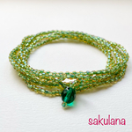 💐 special price　　使い方いろいろ　ネックレス/ブレスレット　イエローグリーン
