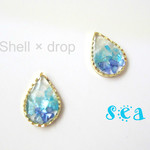 【再販★】*761*Shell × drop sea earring