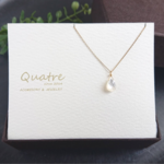 マザーオブパール【Mother Of Pearl】 K18 ひと粒ネックレス