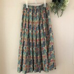 ＊オーダー品＊rinbo・・・様専用＊リバティ　スカート(2着)・80㎝丈　イアン・ローズ　イエロー＆ブルーグリーン色、テラコッタオレンジ色