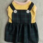 オーダー 小～大型犬 ブラックウォッチ 重ね着風ワンピース