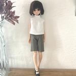 リカちゃん　センタープレス　ハーフパンツ　カーキ【受注】ブライス