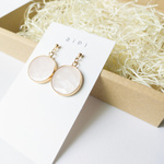 aipi 愛されピアス♡　天然石　ピンクドロップ（モニター価格）