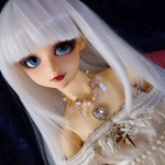 ■ネックレス Petit Bijou クリスタル■MDD～SDGr少年 1/4～1/3ドール向けアクセサリー