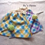 ガーゼの優しいタオルエプロン チェック