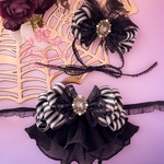 カチューム　チョーカーセット🖤ブラックホワイト🐼ストライプ🎀Ailebyirodori🎀