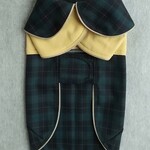 完成品 胴回り42㎝ マント型コート ニット＆ブラックウォッチ