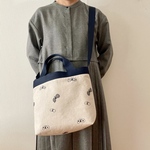 ショルダーバッグ *⚮* choucho graybeige × navy *⚮*