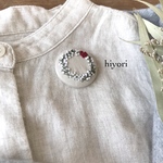 刺繍ブローチ