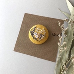 刺繍ブローチ　